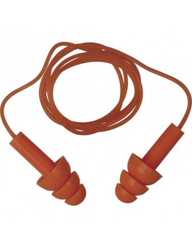 BOUCHONS D'OREILLE RÉUTILISABLES AVEC CORDON PVC - CONICFIT010
