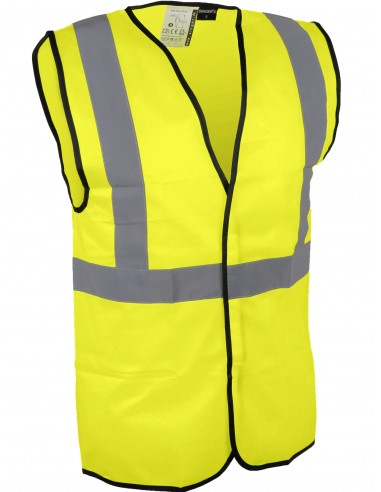 Gilet haute visibilité bandes baudrier, rétroréfléchissantes, classe 2- bande agrippante ajustable