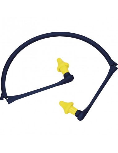 BOUCHONS D'OREILLE RELIES PAR ARCEAU PLIABLE